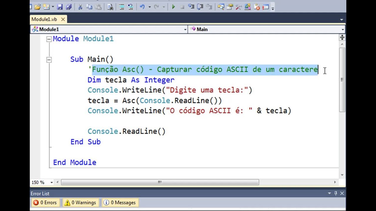 codigo ascii enter visual basic